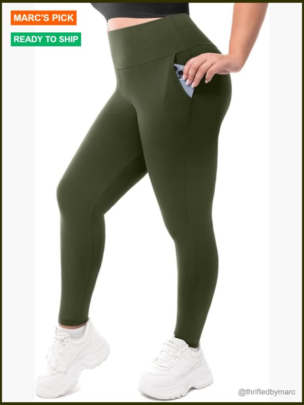 Plus Size High Waisted Leggings with Pockets - Buttery Soft Yoga Pants